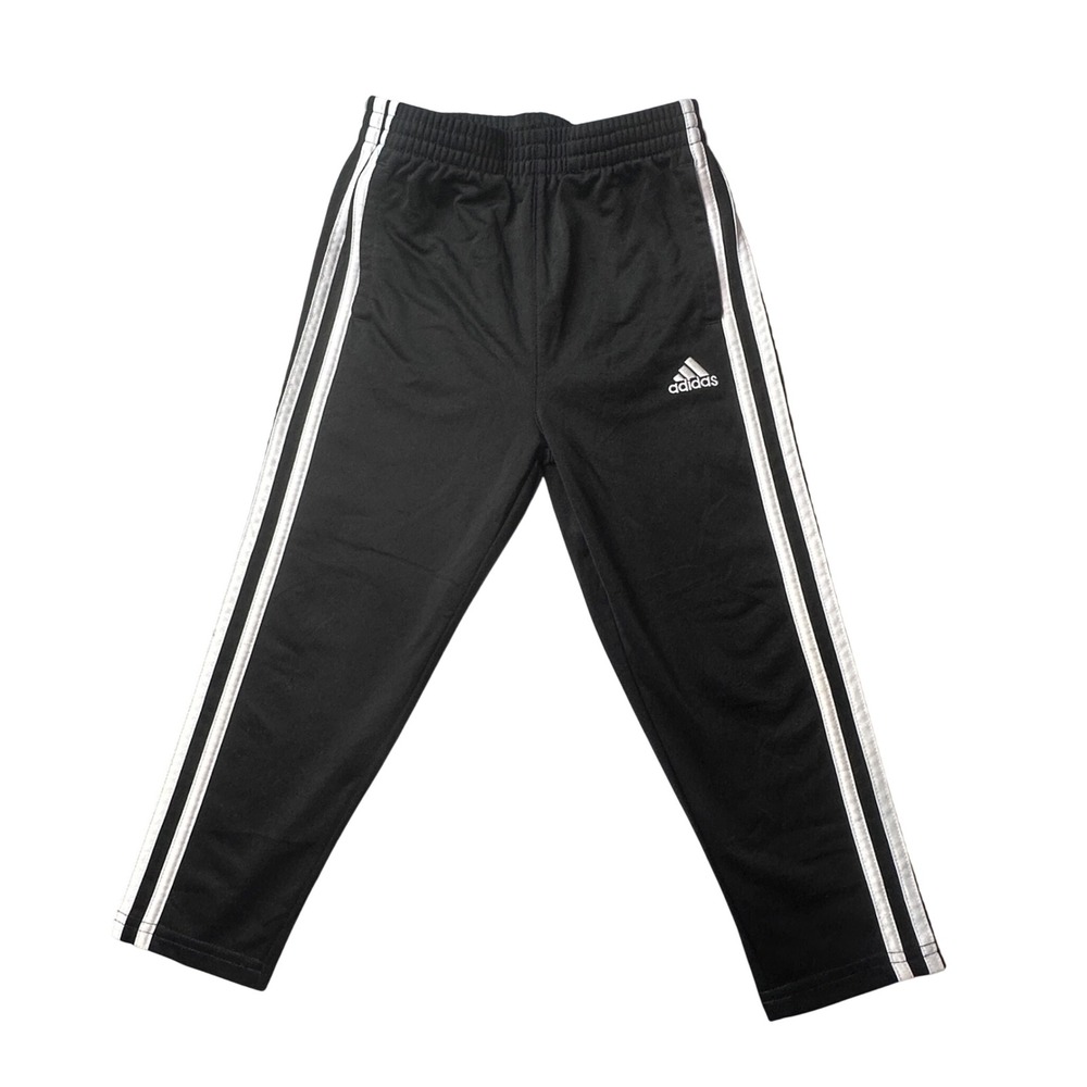 Adidas‎ Track Pants Kids 4 Black White AG6245 3-Stripe Athletic Activewear
